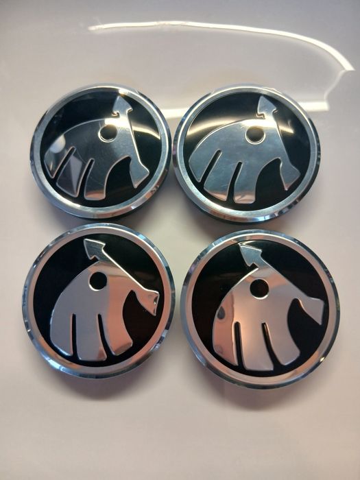 Капачки за джанти Шкода Skoda черни тапи за джанти 52/55