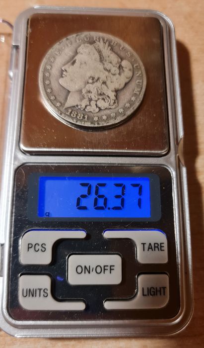 Morgan Dollar 1881 O argint