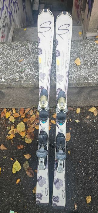 Ski Salomon carv, 137 cm, copii-dama
