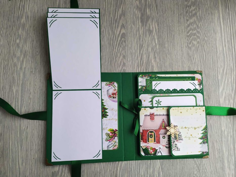 Коледен скрапбук албум "Моята Коледа", ръчна изработка /11.45-46