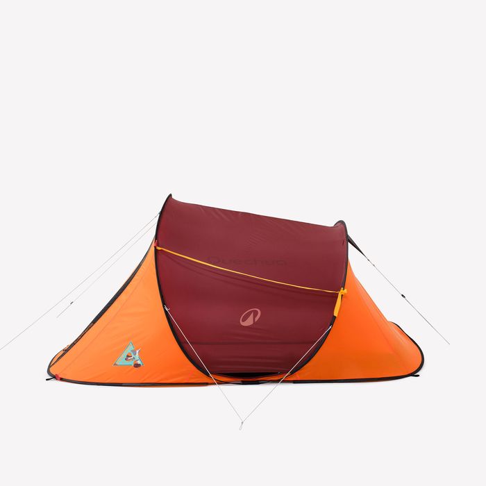 Cort Camping 2 Seconds 3 Persoane Vintage - produs resigilat Decathlon