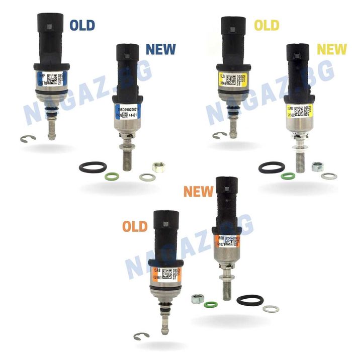 НОВИ!Газови Инжектори БРЦ/BRC Син,Оранжев,Жълт за Газов Инжекцион BRC