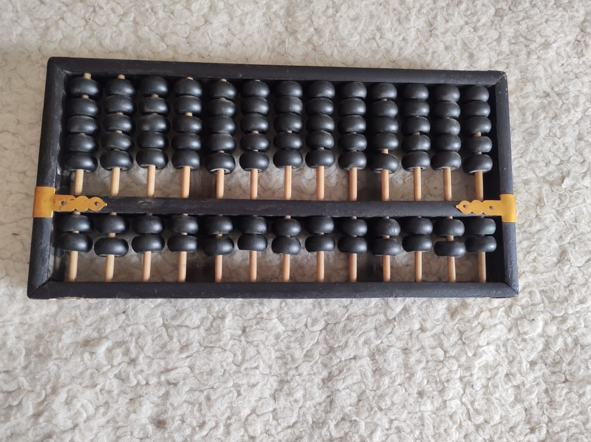 Socotitoare veche Floare de Lotus Brand 63 Bead Abacus