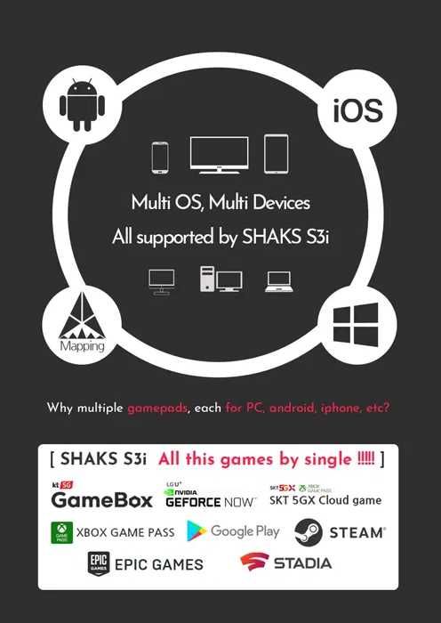 Gamepad Shaks S3I android/ PC / IOS