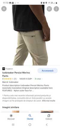 Pantaloni originali Icebreaker Merino Cool lite outdoor noi