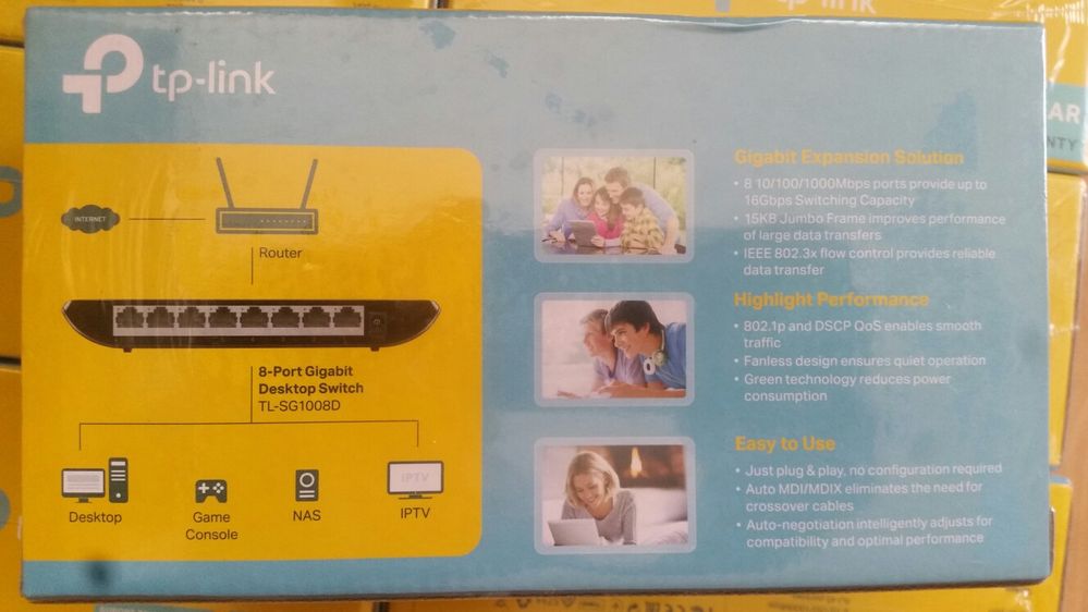 Гигабитов Суич 8 портов / Gigabit switch 8 port ,TP-LINK TL-SG1008D