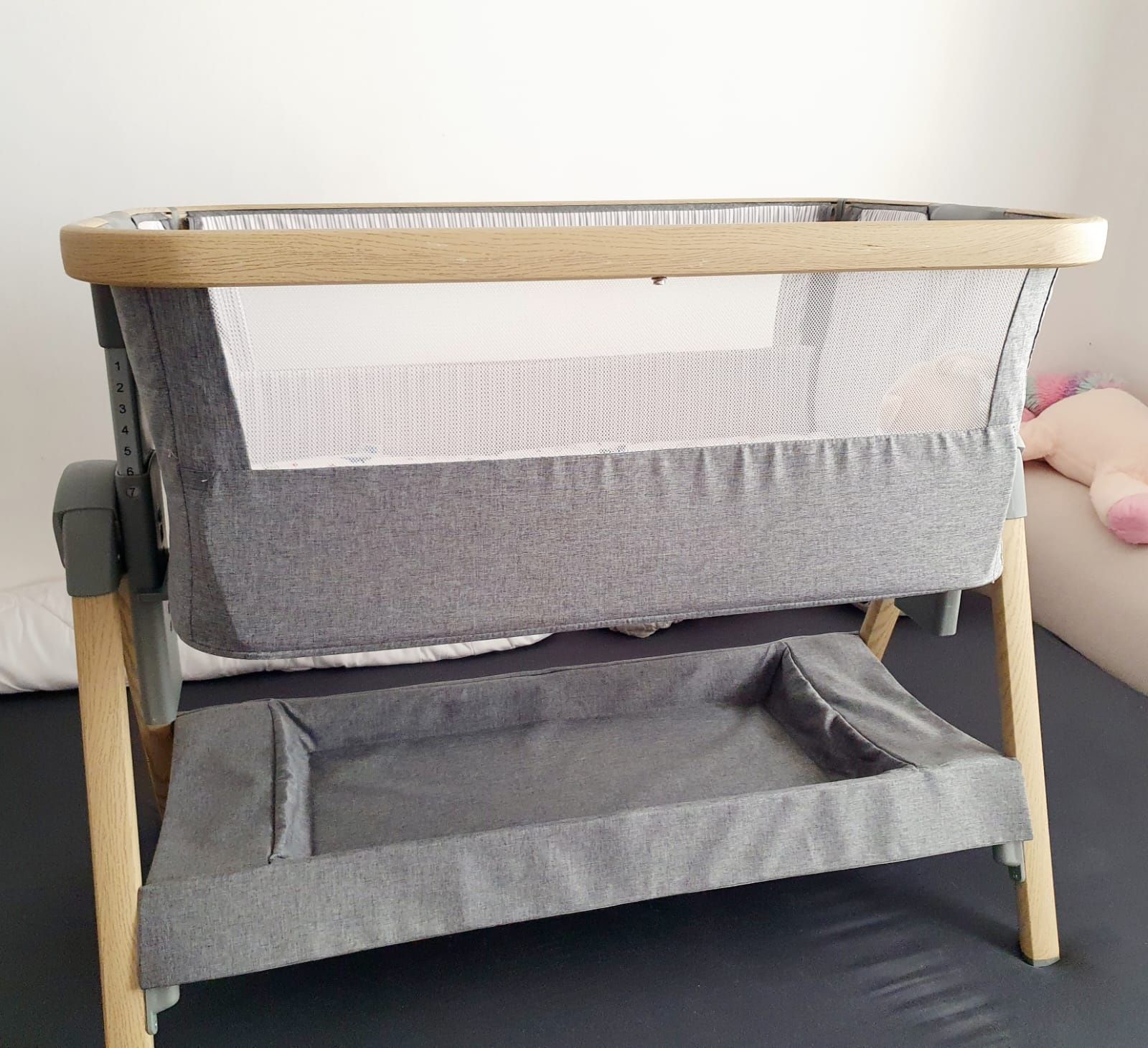 Patut Co-Sleeper KikkaBoo Nanna Dark Grey