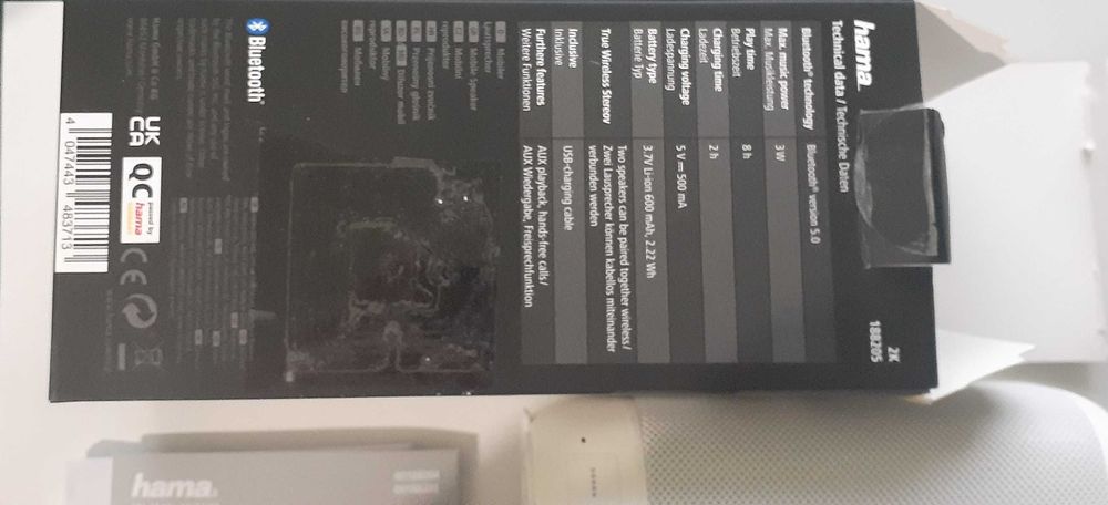 Преносима товколона Hama tube 2 Bluetooth speaker