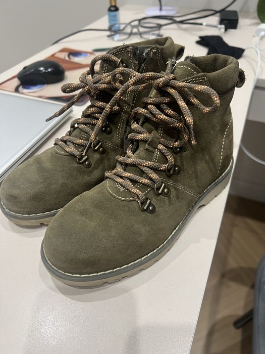 Ботинки мальчику натур замша