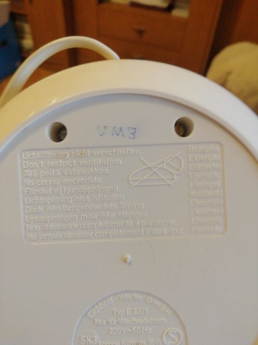 Lampa de colecție Space Age EICHHOF Werke