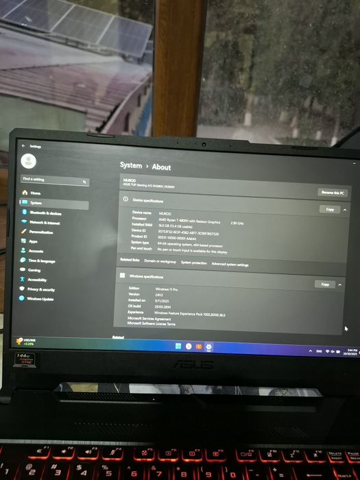 Notebook gaming Asus Tuf A15