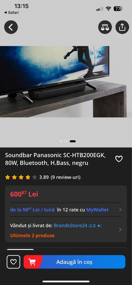 Soundbar Panasonic