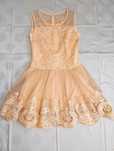 Rochie Nude-roz pal ocazie Brodată