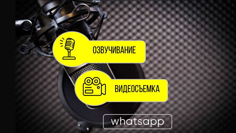 Озвучивание Дубляж Детские голоса Реклама Съемка Монтаж Песни