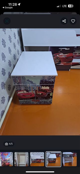 Продам кровать с встроеным шкафчиком