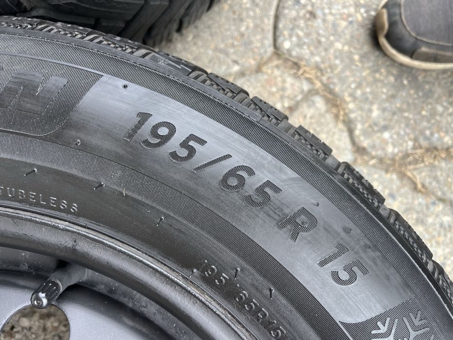 Jante otel 5x112mm, anvelope iarna 195/65 R15, VW, Audi, Seat, Skoda