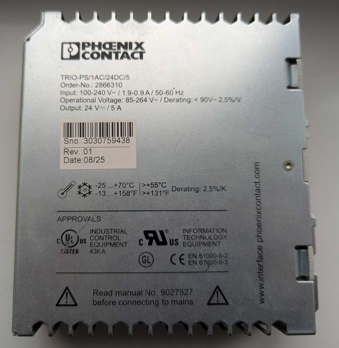 Sursa alimentare 24V Phoenix Contact trio-ps/1ac/24dc/5