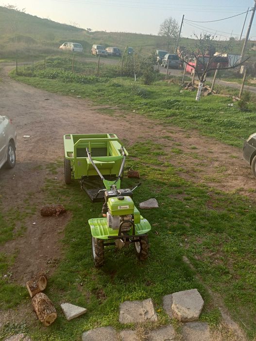 Нова мотофреза герденя мега гд17 6 скорости и ремарке