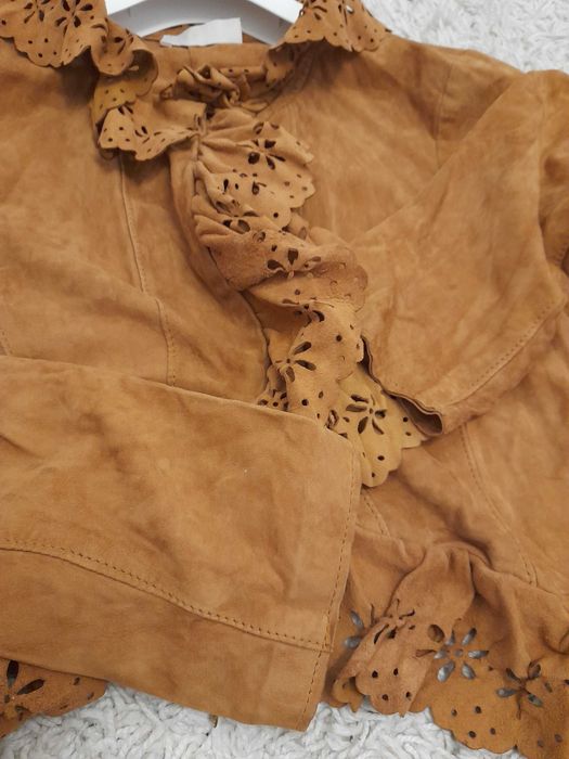 Jacheta piele caprioara,s-xs,deosebita, 80 lei