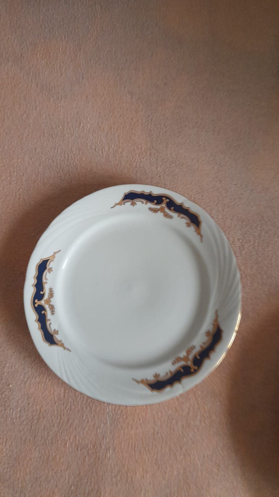 Vand servici masa 18 buc cobalt aurit