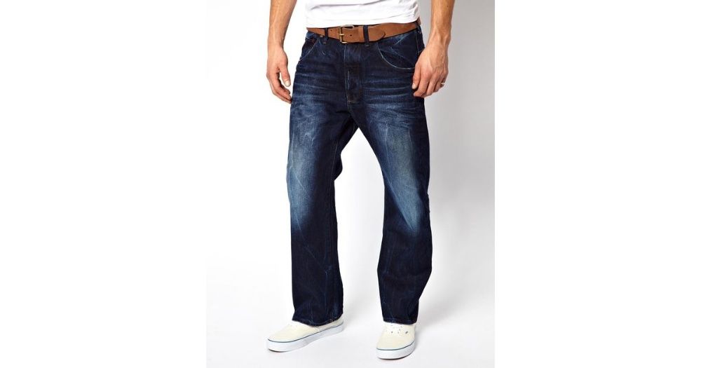 G Star Jeans Grayson Straight Fit Medium Aged