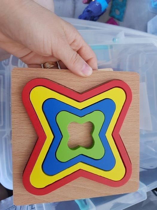 Set 7 puzzle lemn și carton