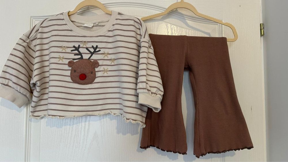 Set cu ren de Craciun, NEXT, mar.80 cm, 9-12