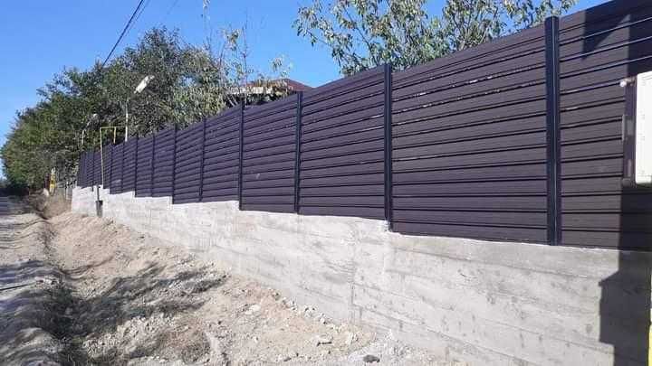 Garduri si porti stil jaluzea, sipca metalica, tabla cutata