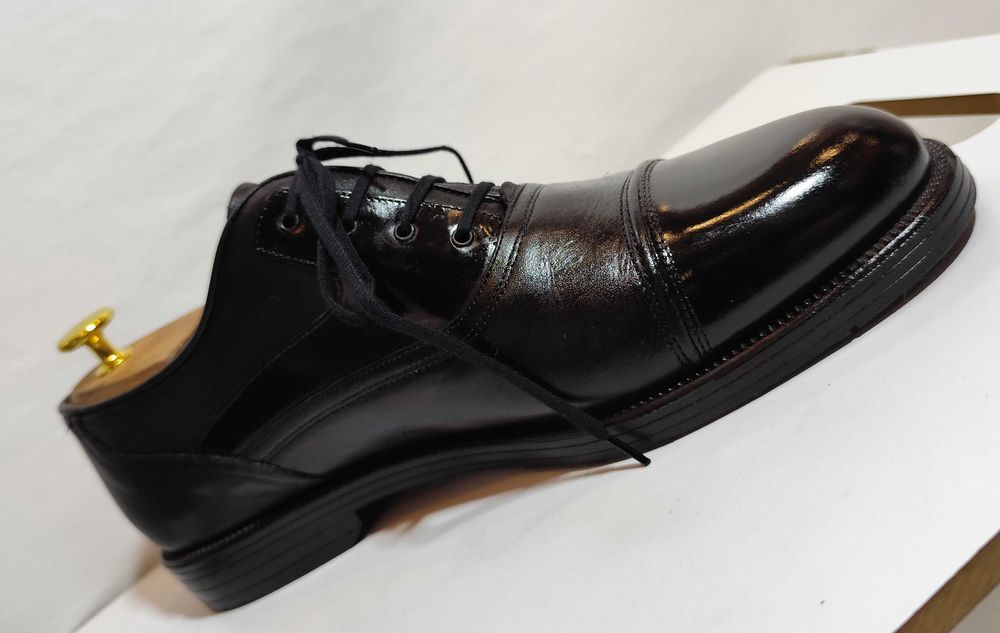 Pantofi oxford 44 cap toe Bentley piele naturala moale