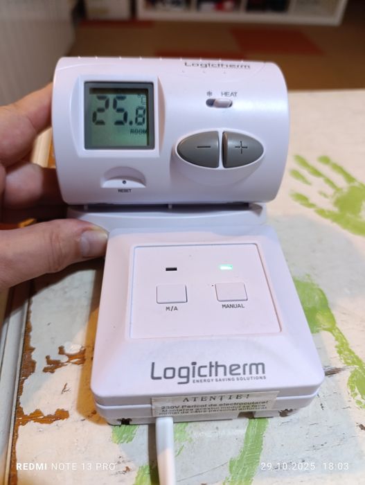 Termostat wireless montaj cu certificat de instalare