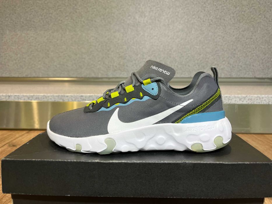ОРИГИНАЛНИ *** Nike Renew Element 55 'Gray Blue Yellow'