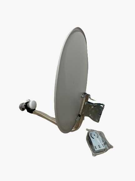 Lot 8 Buc Antena Satelit, diametru 55cm,Otel, cu INB 1 iesire