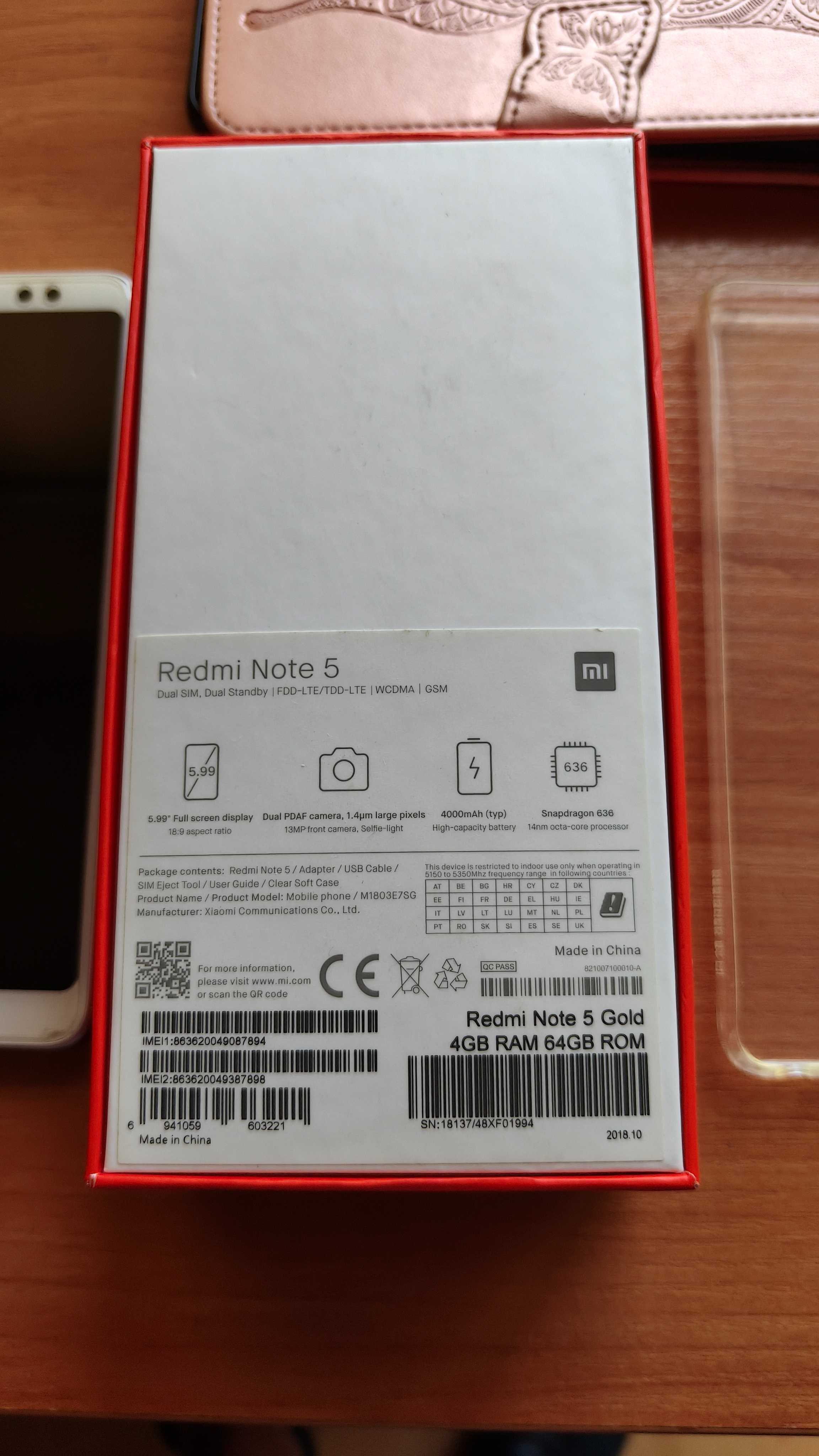 Xiaomi Redmi Note 5 4GB RAM 64 GB