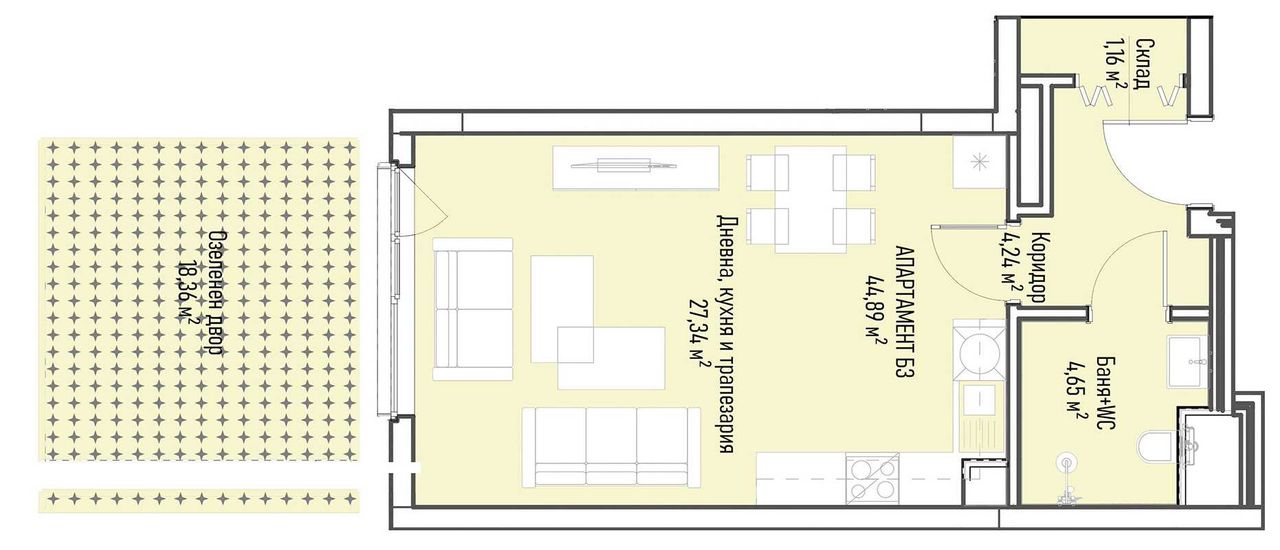 Продава се Двустаен апартамент в София, Младост 4 - 55 кв.м за 2550 €/кв.м - Снимка #6