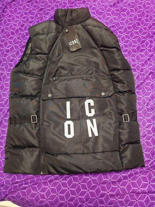 Vestă neagră dsquared2 icon