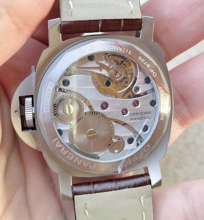 Panerai PAM177 Luminor Marina 44 mm Titan mecanic Unitas 6497