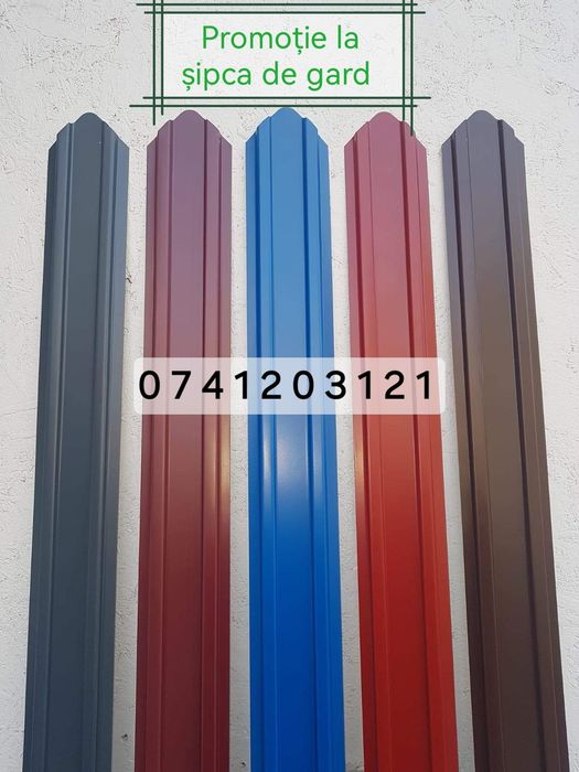 Sipca pentru gard din tabla vopsita 0.50 mm(producator)