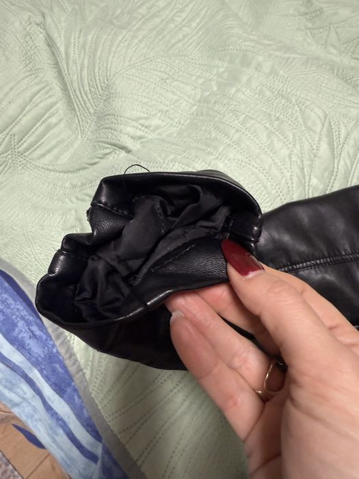 Geaca piele eco cu blana naturala