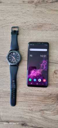 Телефон Samsung galaxy S 9 и часовник Samsung