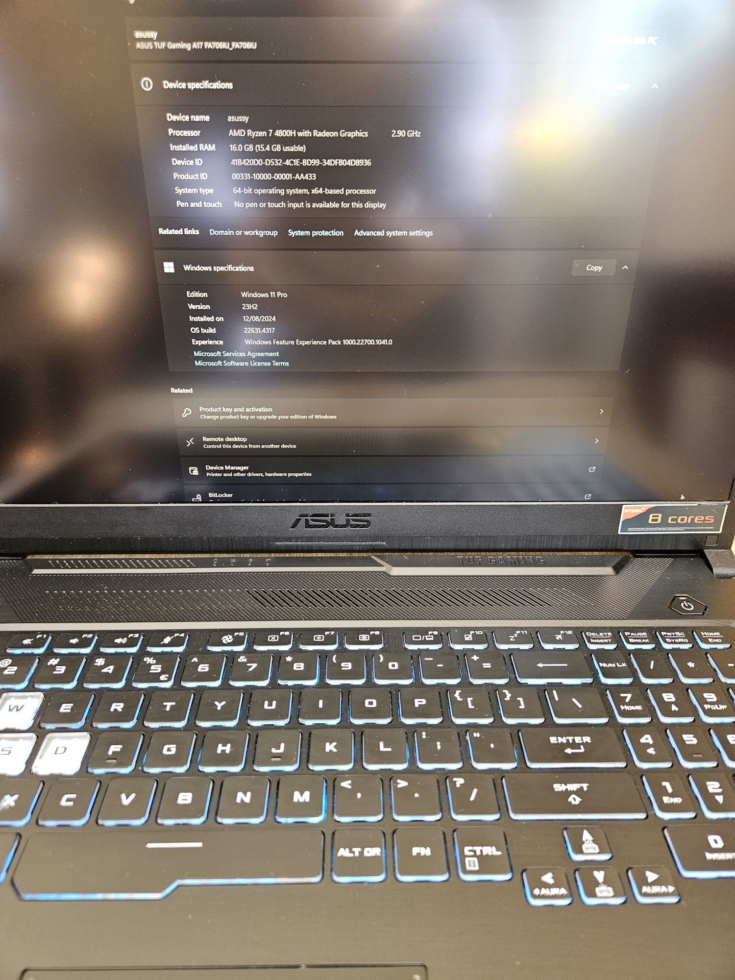 Геймърски лаптоп Asus TUF A17 1660Ti