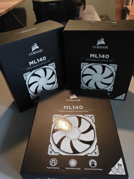 Ventilatoare Corsair ML140, FARA RGB, 6 buc.