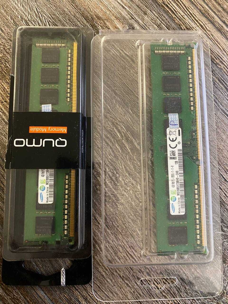Продам 8гб ОЗУ, по 2 плашки 4гб DDR 3