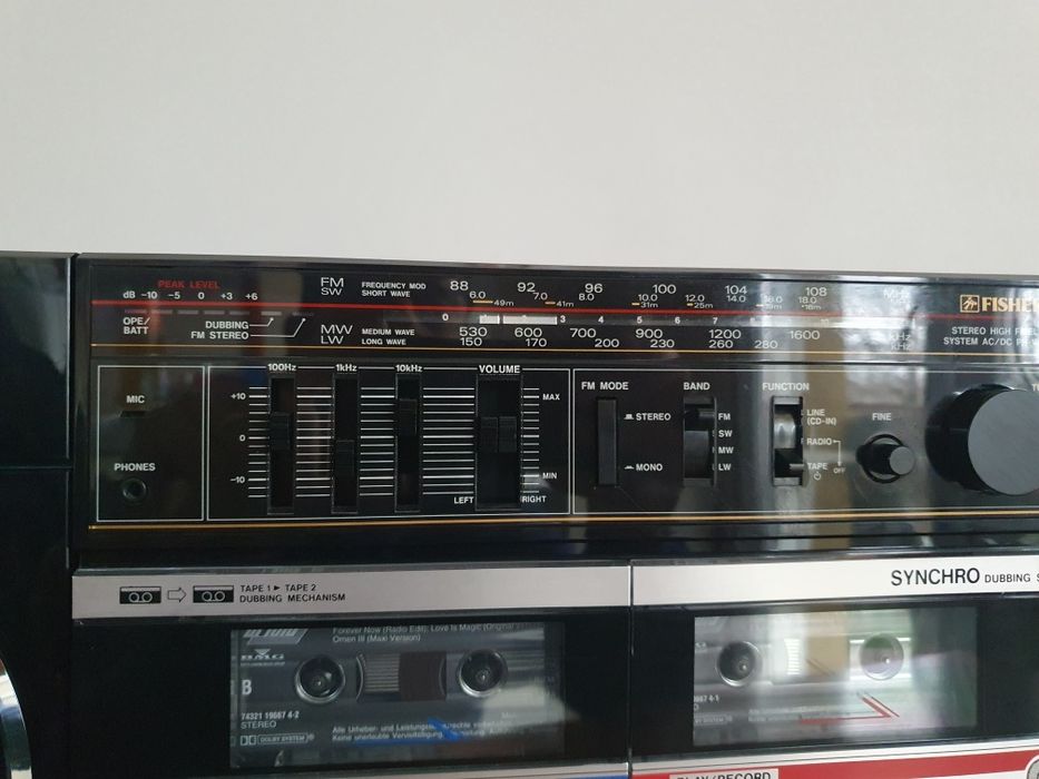 Radiocasetofon Fisher Impecabil pentru colectionari