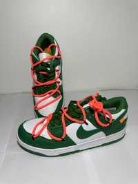 Adidasi/Snekaers nike dunk off white pine green, marimea 41 si 42