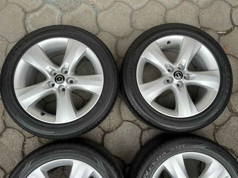 Jante aliaj 5x105mm, anvelope vara 215/50 R17, Opel Astra J, K, Mokka