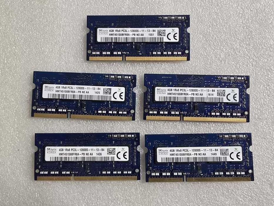 Memorie RAM laptop Hynix 4GB DDR3 1600MHz Low voltage 1.35V