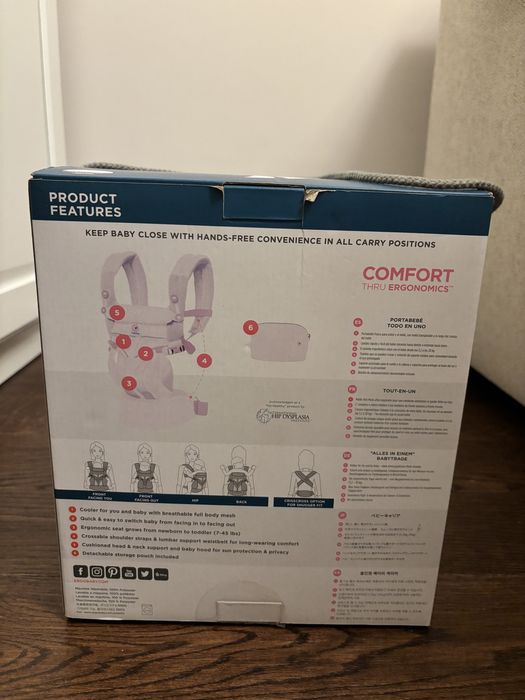 Ергономична раница Ergobaby Omni 360 - Cool Air Mesh