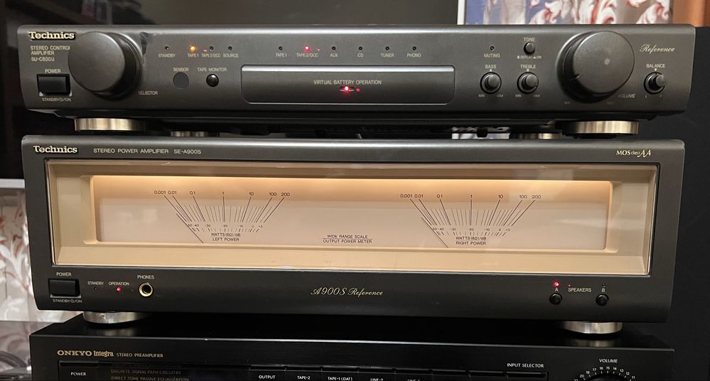 Amplificator Technics SE-A900S si preamplificator SU-C800S