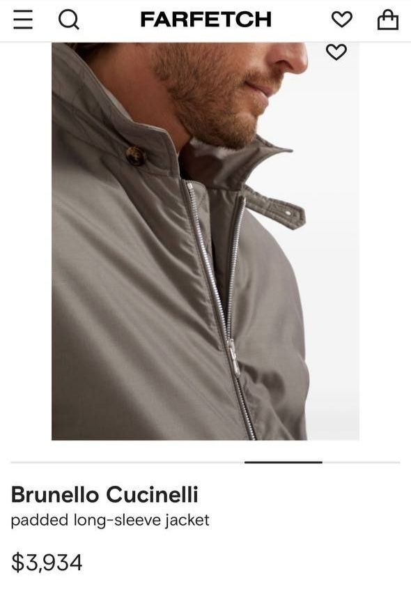 Продаётся ветровка Brunello Cucinelli. Размер М