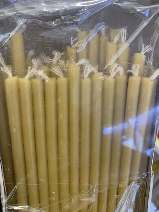 Lumânări Subtiri artizanale din Grecia – 140 bucăți, lucrate manual